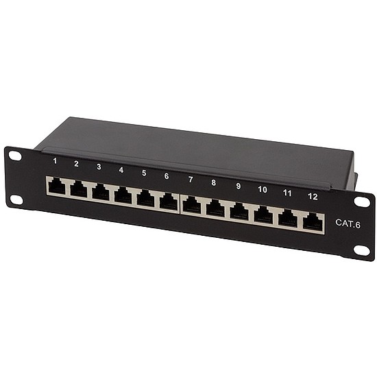 Logilink Cat.6 Patch Panel 12-Port 10", STP, black (NP0046)