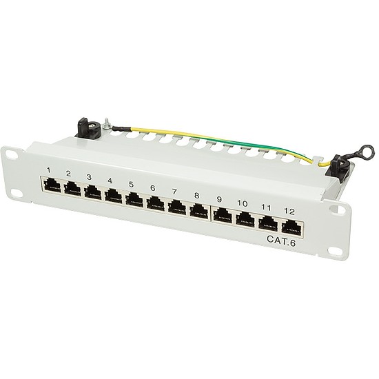 Logilink Cat.6 Patch Panel 12-Port 10", STP, grey (NP0041)