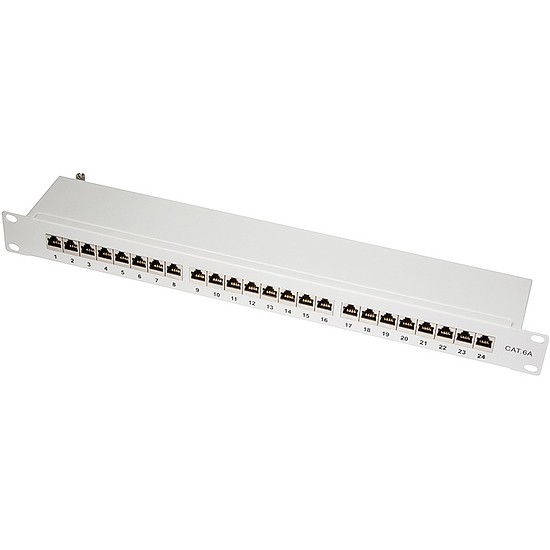 Logilink Cat.6A Patch Panel 24-Port STP, grey (NP0060)