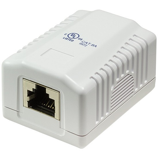 Logilink Cat.6A Surface Mounted Box 1 x RJ45, white (NP0073)