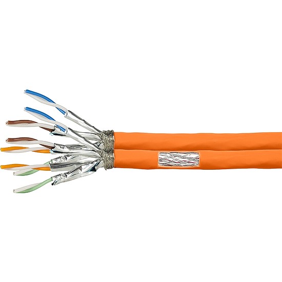 Logilink Cat.7 1000MHz Installation Cable AWG23 S/FTP, 50m duplex, orange (CPV0065)