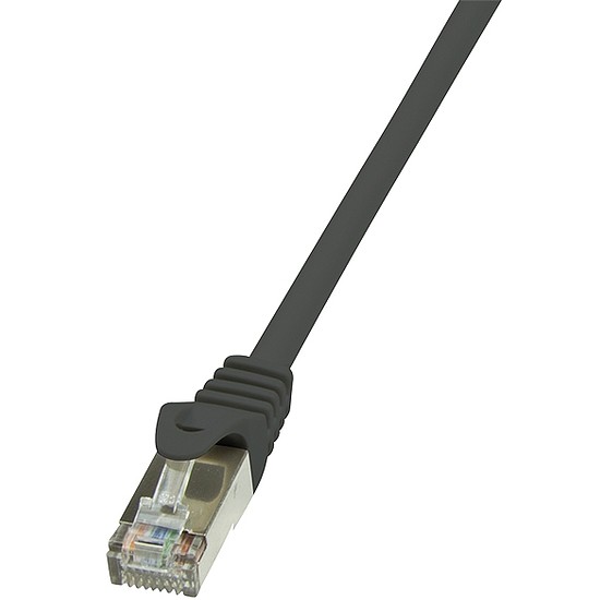 LogiLink CAT5e F/UTP Patch Cable AWG26 black 0,25m (CP1013S)