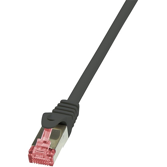 LogiLink CAT6 S/FTP Patch Cable PrimeLine AWG27 PIMF LSZH black 0,25m (CQ2013S)