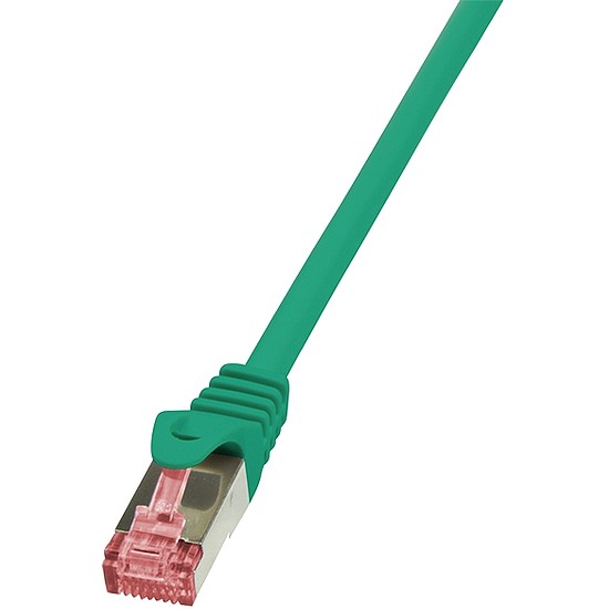 LogiLink CAT6 S/FTP Patch Cable PrimeLine AWG27 PIMF LSZH green 0,25m (CQ2015S)