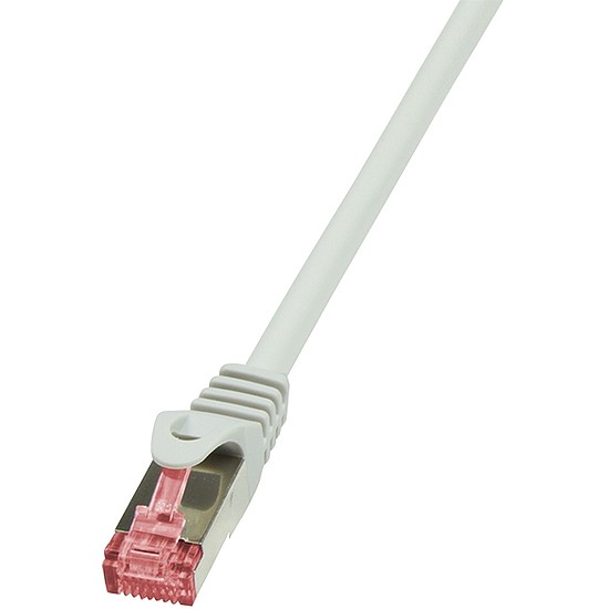 LogiLink CAT6 S/FTP Patch Cable PrimeLine AWG27 PIMF LSZH grey 0,25m (CQ2012S)