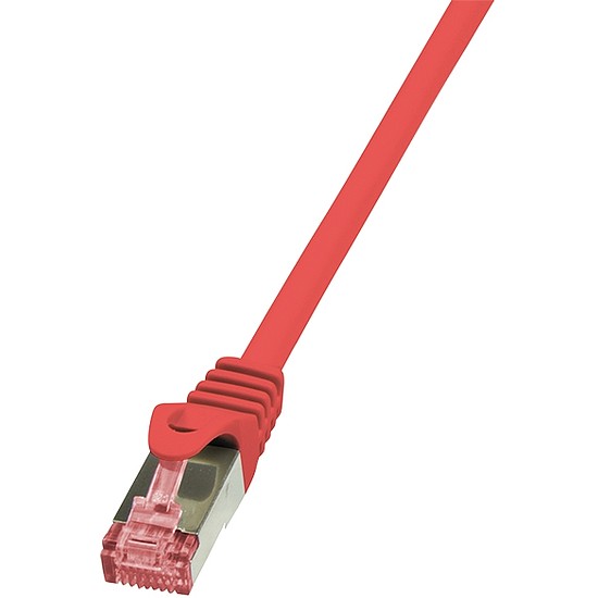 LogiLink CAT6 S/FTP Patch Cable PrimeLine AWG27 PIMF LSZH red 0,50m (CQ2024S)