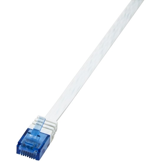 LogiLink CAT6 U/UTP Összekötő kábel, SlimLine AWG32, fehér, 0,25m (CF2011U)