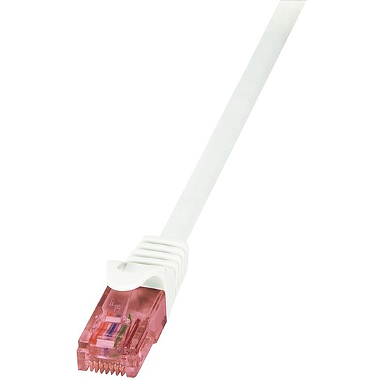 LogiLink CAT6 U/UTP Patch Cable PrimeLine AWG24 LSZH white 0,25m (CQ2011U)