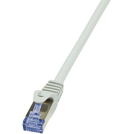 LogiLink CAT6A S/FTP Patch Cable PrimeLine AWG26 PIMF LSZH grey 0,50m (CQ3022S)