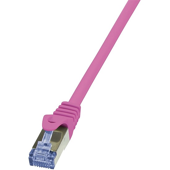 LogiLink CAT6A S/FTP Patch Cable PrimeLine AWG26 PIMF LSZH pink 10m (CQ3099S)