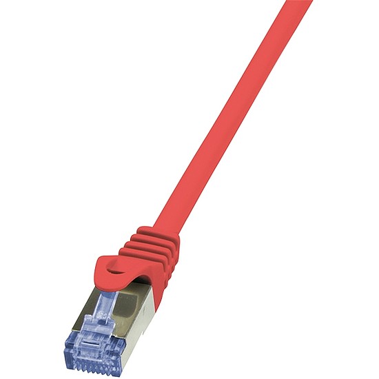 LogiLink CAT6A S/FTP Patch Cable PrimeLine AWG26 PIMF LSZH red 0,50m (CQ3024S)