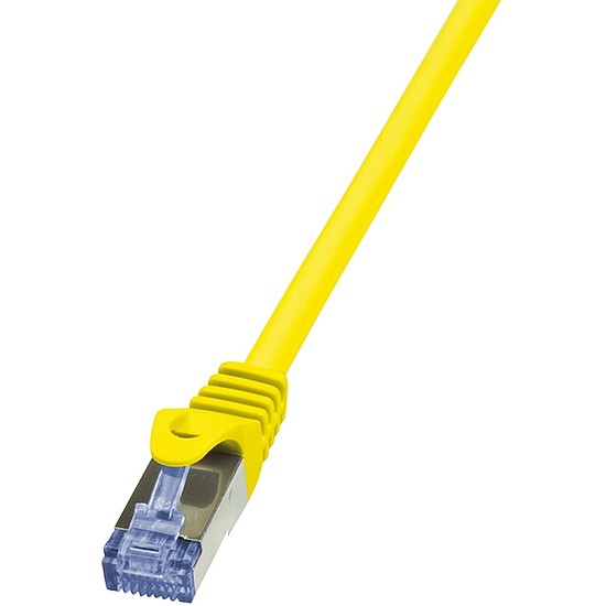 LogiLink CAT6A S/FTP Patch Cable PrimeLine AWG26 PIMF LSZH yellow 0,25m (CQ3017S)