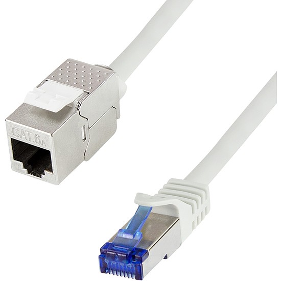 Logilink Consolidation point cable, Cat.6A S/FTP, 1.0m, grey (CC5032S)