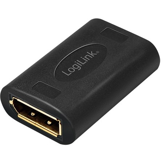 Logilink DisplayPort Adapter, DP/F to DP/F, UHD 8K@60Hz, Black (CV0145)