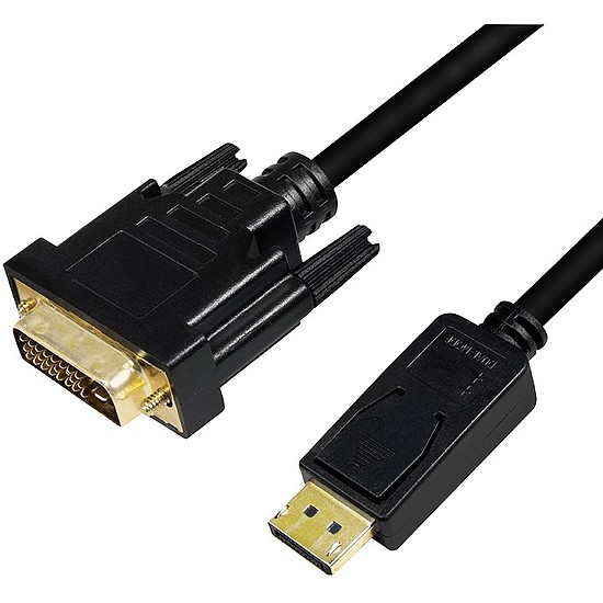 Logilink DisplayPort cable, DP 1.2 to DVI, 1m (CV0130)