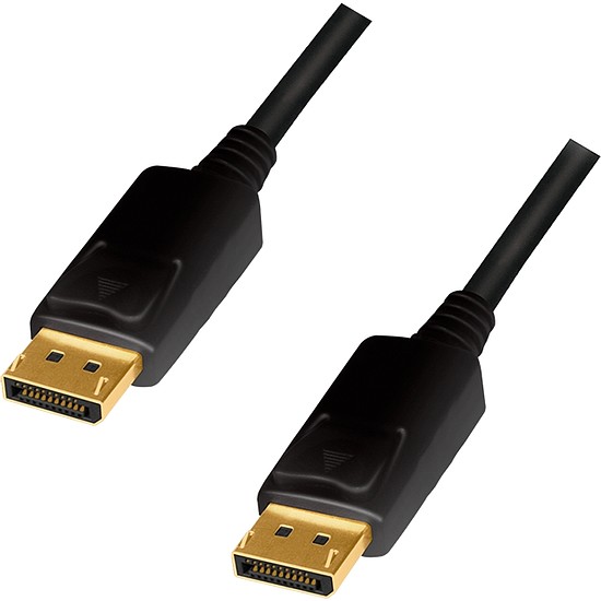 Logilink DisplayPort cable, DP/M to DP/M, 4K/60 Hz, CCS, black, 1 m (CD0100)