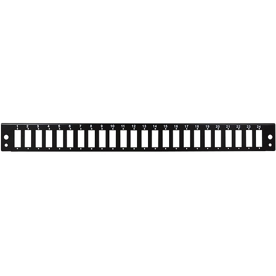 Logilink Fibre Front Panel 24 SC-Duplex or LC-Quad, black (FB2402B)