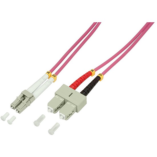 Logilink Fibre Patch Cord OM4 LC-SC 10m Duplex (FP4LS10)