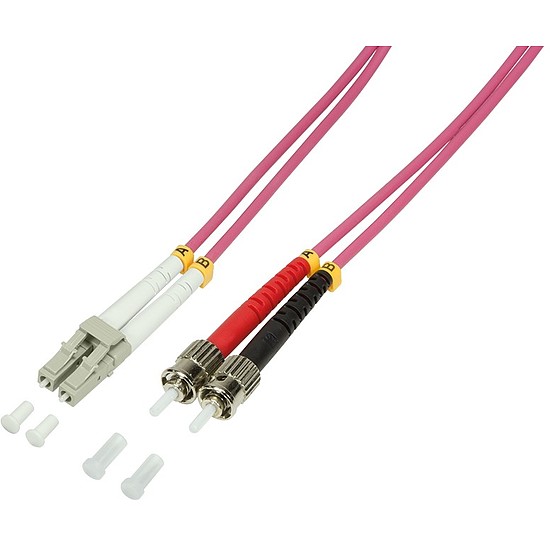 Logilink Fibre Patch Cord OM4 LC-ST 10m Duplex (FP4LT10)