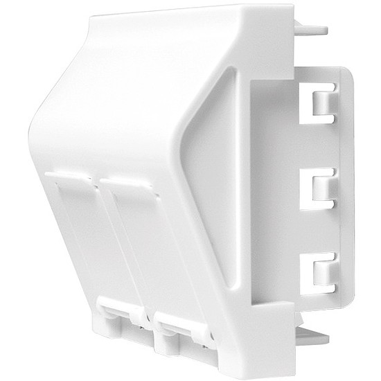 Logilink French Face Plate 45 type, 45*45 mm, 2 Port, white (NF0012)