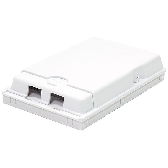 Logilink FTTH Surface mount box, 2 ports, white (FB1001)