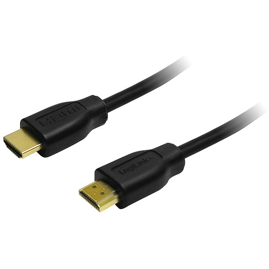 LogiLink HDMI Kábel 1.4, 2x HDMI apa, fekete, 2m (CH0037)