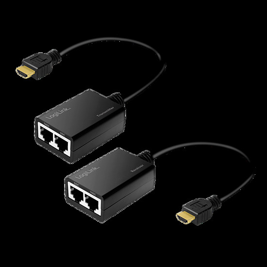 Logilink HDMI vezeték nélküli bővítőkészlet (TX+RX), akár 15 m-ig (HD0021)