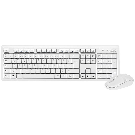 Logilink Keyboard Wireless Combo set 2,4G, white (ID0104W)