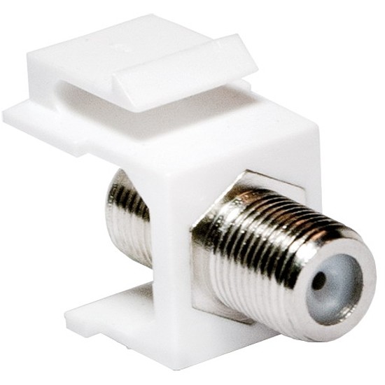 Logilink Keystone Coupler F-Type 75 Ohm F/F, white (NK0018)