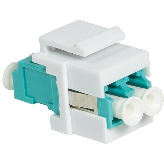 Logilink Keystone Coupler Fibre LC-Duplex Multimode, aqua (NK0031)