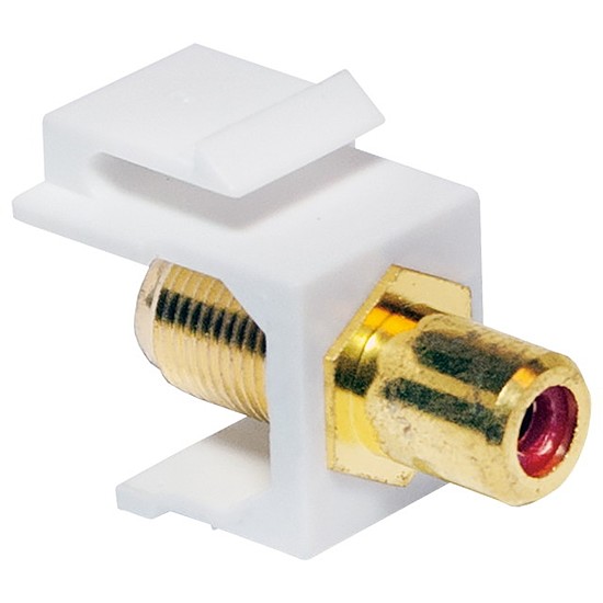 Logilink Keystone Coupler RCA female > F female - red (NK0024)