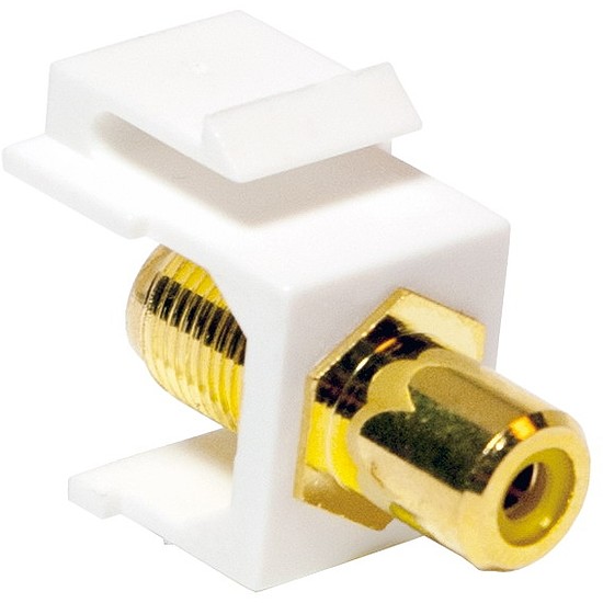 Logilink Keystone Coupler RCA female > F female - yellow (NK0026)