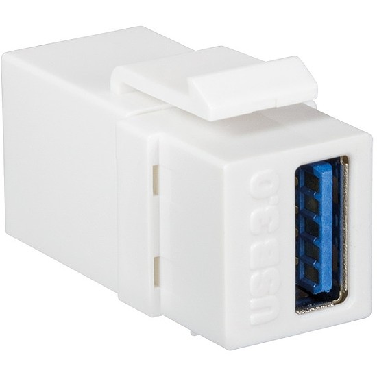 Logilink Keystone Coupler USB 3.0-A F/F, white (NK0015)