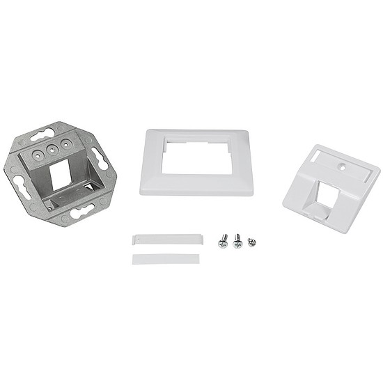 Logilink Keystone Face Plate 45 for 1 module, signal white (NK4026)