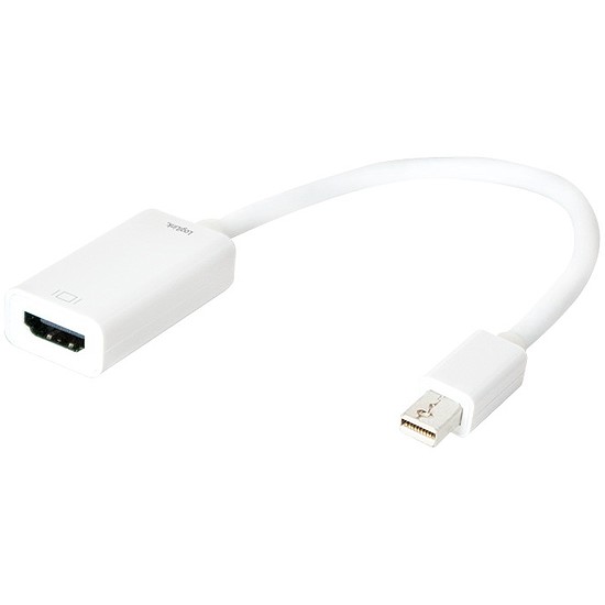 Logilink mini Displayport (1.2) dugó HDMI aljzat átalakító (aktív típus) (CV0036B)