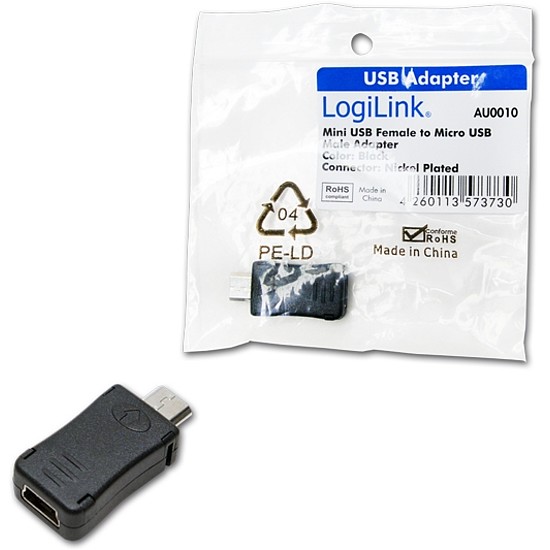 LogiLink Mini USB anya - micro USB apa adapter (AU0010)