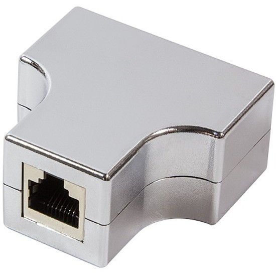 Logilink Modular Coupler 3*RJ45 Cat.5e STP, metallized (MP0037)