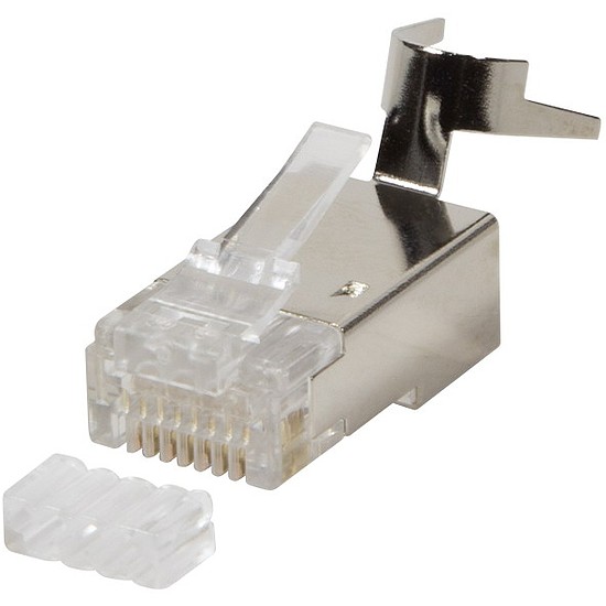 LogiLink Modular Plug Cat.6A RJ45 for Cat7,Cat.6A, Cat.6 cable, 50pcs. set, shielded (MP0033)