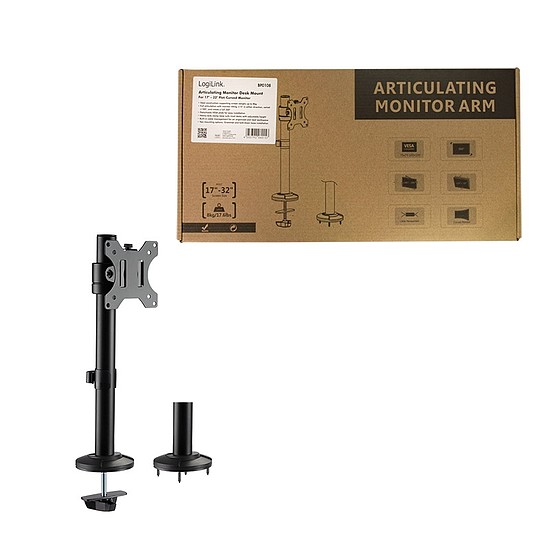 Logilink Monitor mount, 17"-32", steel, articulating (BP0108)