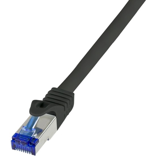 Logilink Patch cable Cat.6A S/FTP Ultraflex 3P/GHMT certified, black 1.0m (C6A033S)