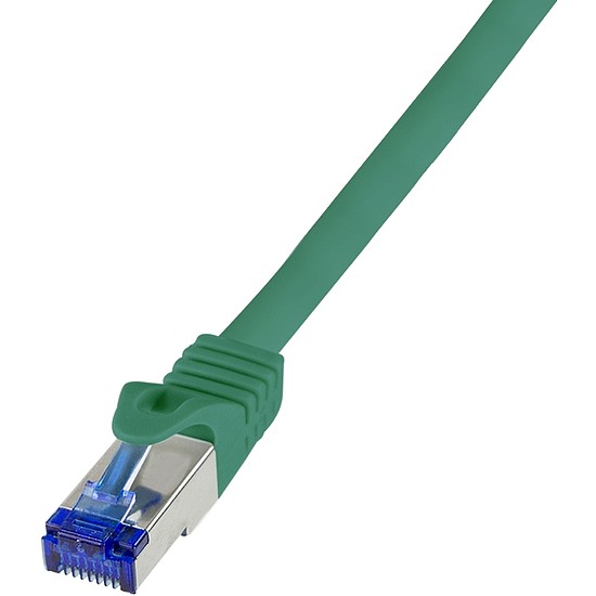 Logilink Patch cable Cat.6A S/FTP Ultraflex 3P/GHMT certified, green 0.5m (C6A025S)