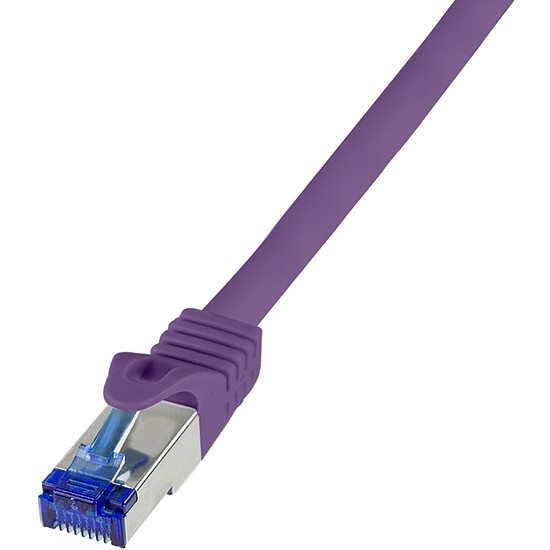 Logilink Patch cable Cat.6A S/FTP Ultraflex 3P/GHMT certified, purple 0.25m (C6A019S)