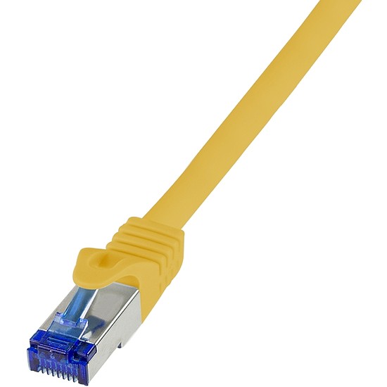 Logilink Patch cable Cat.6A S/FTP Ultraflex 3P/GHMT certified, yellow 0.25m (C6A017S)