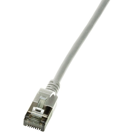 Logilink Patch cable Cat.6A STP TPE SlimLine grey 1,0m (CQ9032S)