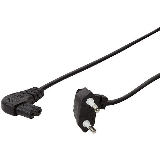 Logilink Power Cord, Euro 90 - Euro8 90 , black, 0.75m (CP134)