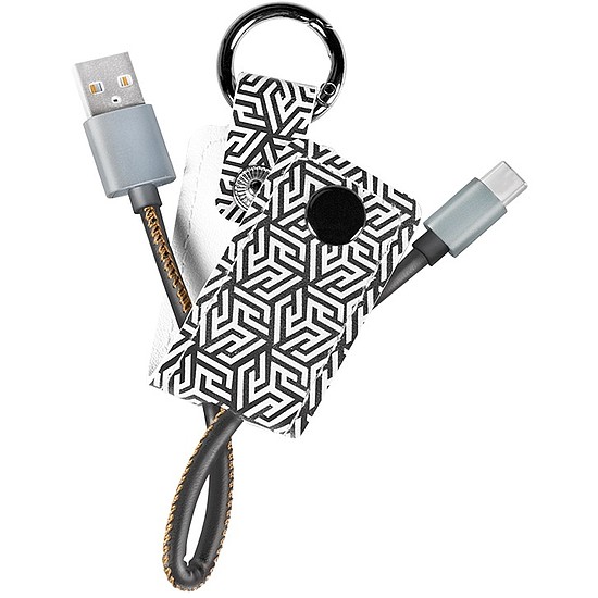 Logilink USB 2.0 Cable, USB AM to USB-C M, w. keychain, 0.22m (CU0164)