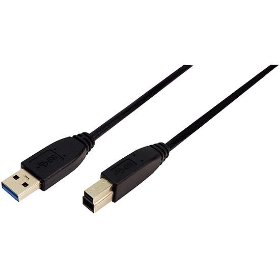 LogiLink USB 3.0 Csatlakozó kábel A->B 2x male 1.00 méter (CU0023)