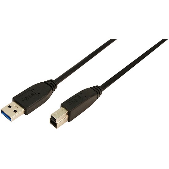 LogiLink USB 3.0 Csatlakozó kábel A->B 2x male 2.00 méter (CU0024)