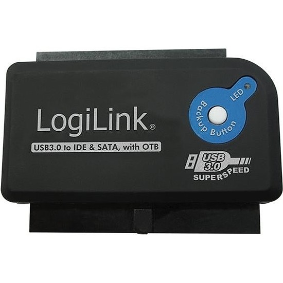 LogiLink USB 3.0 - IDE és SATA Adapter OTB-vel (AU0028A)