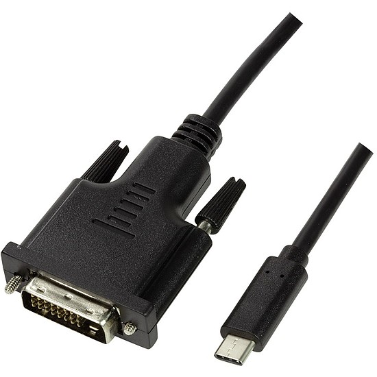 Logilink USB 3.2 Gen 1x1 USB-C M to DVI Cable, 3m (UA0332)